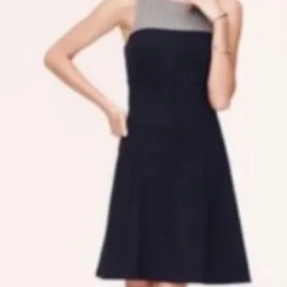 LOFT | Dresses | Loft Fit Flare Navy Blue And Gray Tank Dress Sz 2 | Poshmark LOFT | Dresses | Loft Fit Flare Navy Blue And Gray Tank Dress Sz 2 | Poshmark